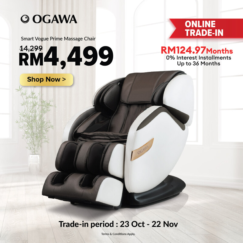Ogawa smart vogue prime massage chair hotsell